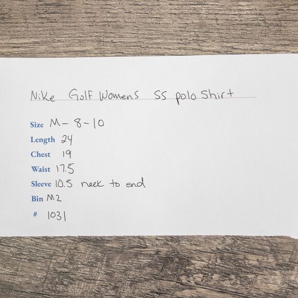 Nike Golf Dri Fit Short Sleeve Collared Active Top Blue Womens Size M 8-10 - Picture 9 of 10